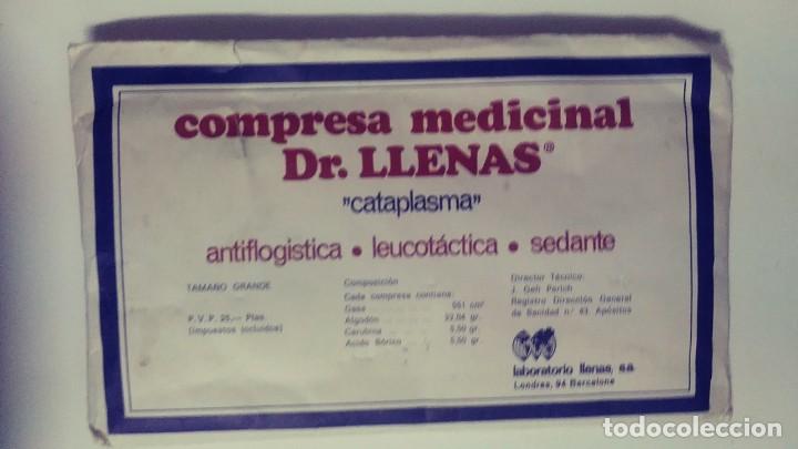 sobre compresas Dr. Llenas Cataplasmas