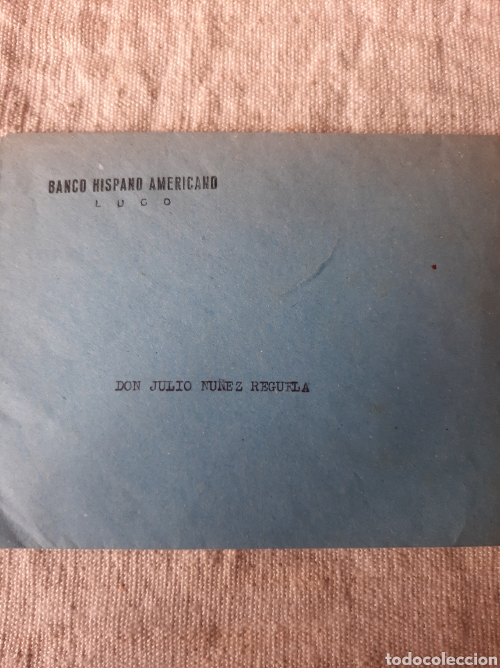 Sammelleidenschaft Papier: LUGO BANCO HISPANO AMERICANO SOBRE VINTAGE
