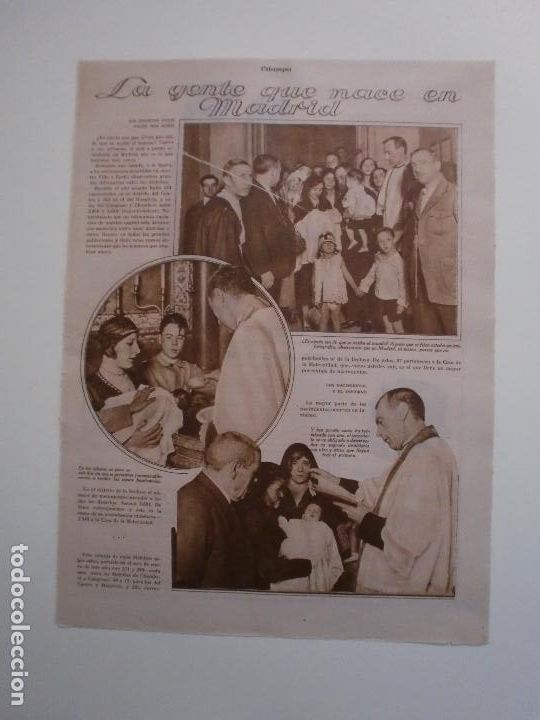 Coleccionismo: LA GENTE QUE NACE EN MADRID - 30/9/1930