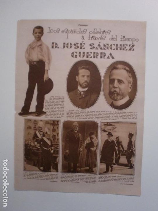 Coleccionismo: D. JOS&Eacute; SANCH&Eacute;Z GUERRA JEFE DEL GOBIERNO DEL PARTIDO DIP&Ugrave;TADO POR CABRA ETC.. 4/3/1930