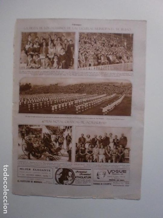 Collectionnisme: FIESTA D LOS ALUMNOS DE LAS ESCUELAS MUNICIPALES DE BILBAO - CALATORAO TARRAGONA - 11/11/1930