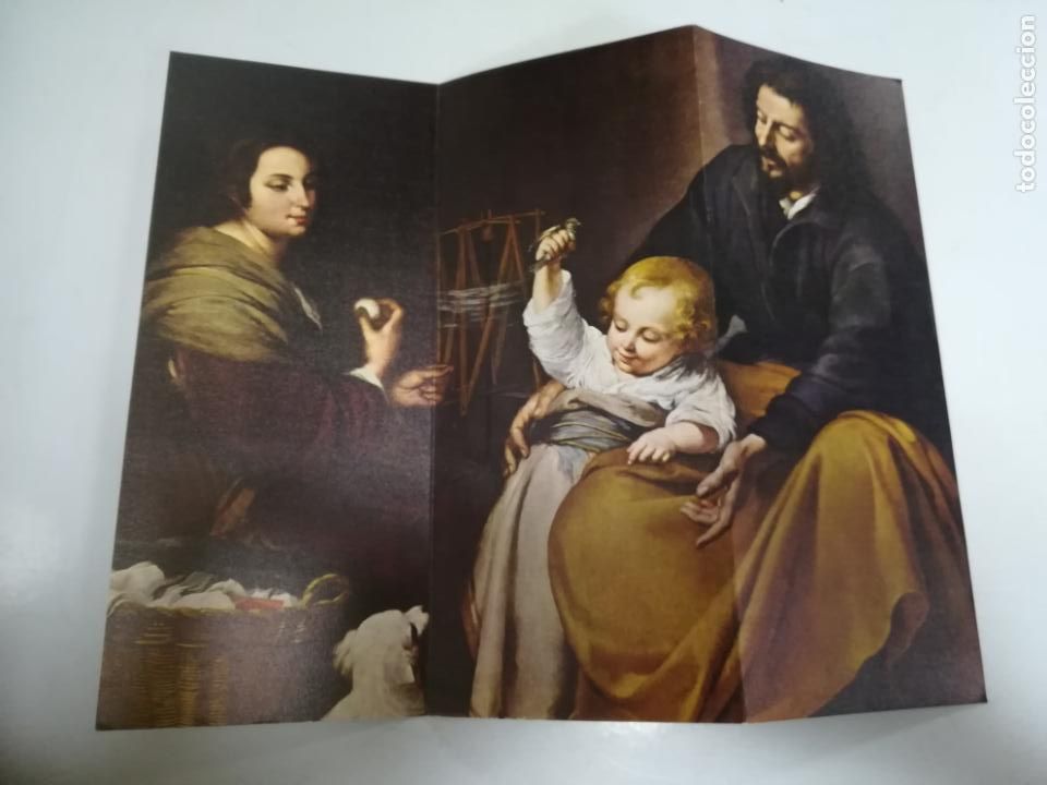 Coleccionismo: CHRISTMA NAVIDE&Ntilde;O. NAVIDAD. IMAGEN PARCIAL SAGRADA FAMILIA DEL PAJARITO DE MURILLO. NO ESCRITO. VER