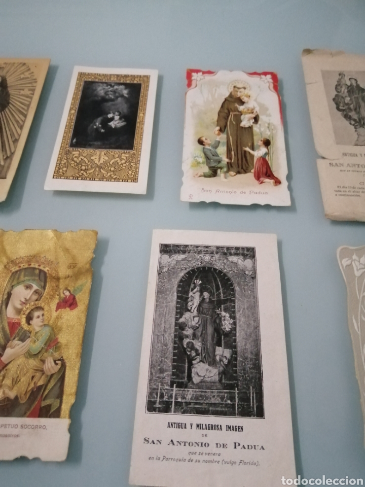Coleccionismo: 8 ESTAMPAS RELIGIOSAS. CIRCA 1890-1910. - Foto 3