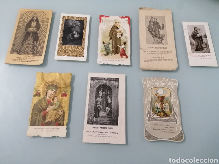 Coleccionismo: 8 ESTAMPAS RELIGIOSAS. CIRCA 1890-1910. - Foto 1