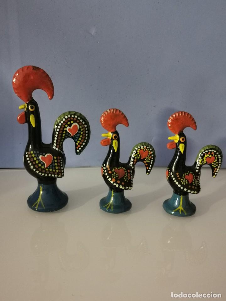 Colecionismo: 3 gallos recuerdo Portugal
