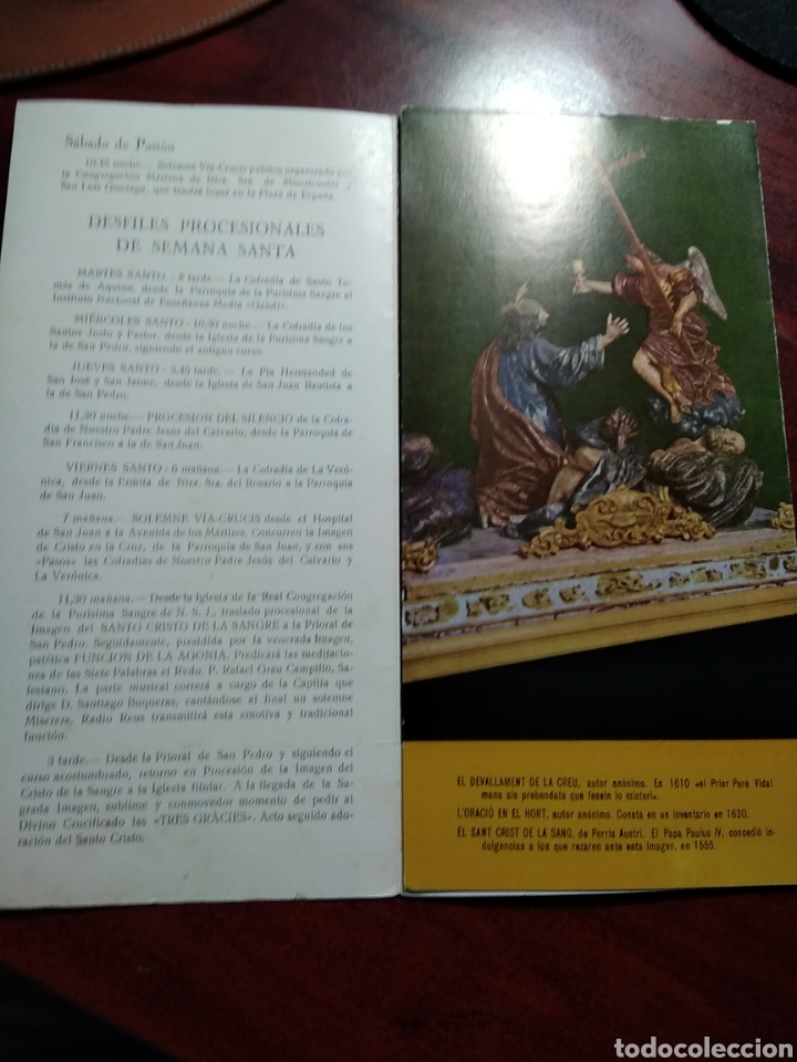 Coleccionismo: REUS 1962 .- PROGRAMA SEMANA SANTA TRIPTICO - Foto 2