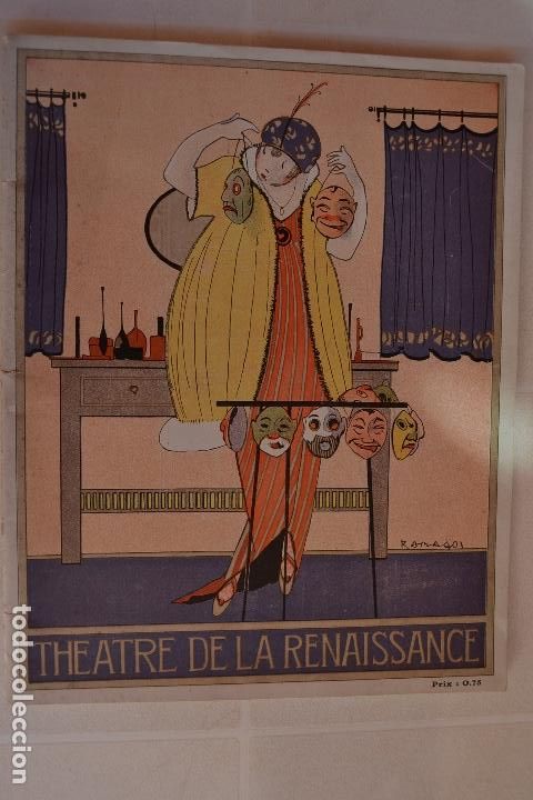 Coleccionismo: CIRCA 1914 PROGRAMA THEATRE DE LA RENAISSANCE TEATRO DEL RENACIMIENTO ART DECO MUCHA PUBLICIDAD RARO
