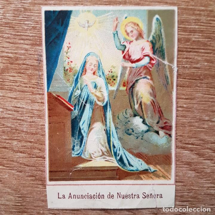 Coleccionismo: ANTIGUA ESTAMPA RELIGIOSA. LA ANUNCIACI&Oacute;N