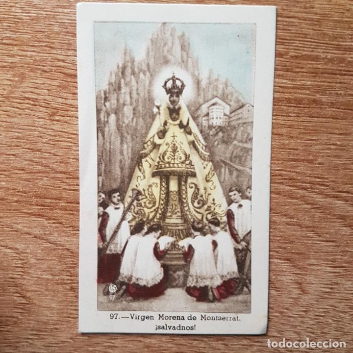 Coleccionismo: ANTIGUA ESTAMPA RELIGIOSA. VIRGEN DE MONSERRAT