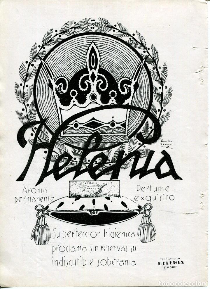 Coleccionismo: HOJAS L&Aacute;MINA-JAB&Oacute;N HELENA -MADRID-PUBLICIDAD--A&Ntilde;O 1927-