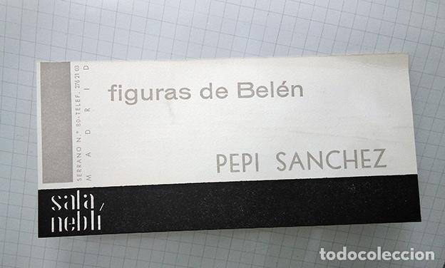 Coleccionismo: Pepi S&aacute;nchez (Madrid 1929-2012). Invitaci&oacute;n Sala Nebl&iacute;, 1965