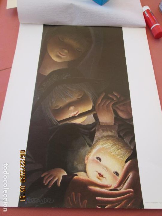 Coleccionismo: L&Aacute;MINA FERR&Aacute;NDIZ - HARMONIA DE PAZ - MEDIDA 44X34 CM.