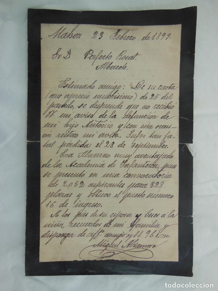 Collezionismo: DE MIGUEL ALZAMORA A PERFECTO ROSAT 1899