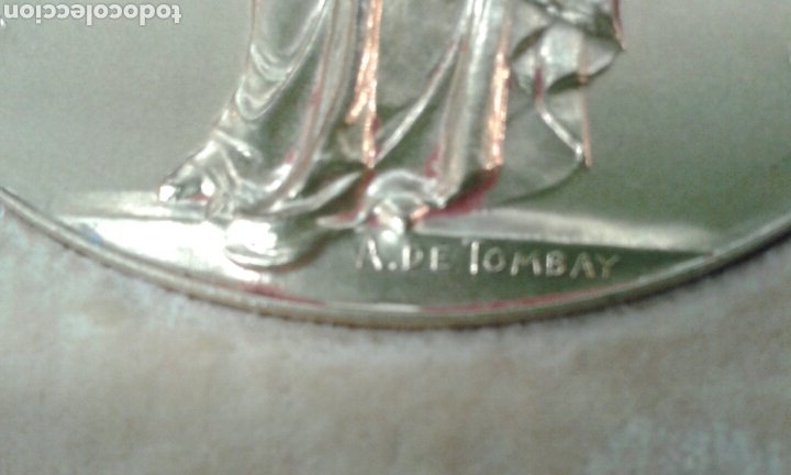 Coleccionismo: Medalla de oro A. de Tombay - Foto 3 - 209141095