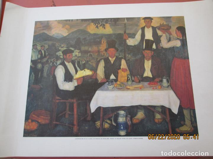 Coleccionismo: L&Aacute;MINA DE RAM&Oacute;N DE ZUBIAURRE - AUTORIDADES DE MI ALDEA - IMPR. H. FOURNIER - VITORIA - MIDE 49X34 CM