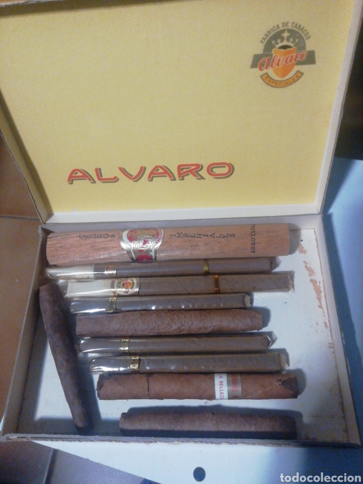 Coleccionismo: Caja Alvaro con Cigarros Variados - Foto 1