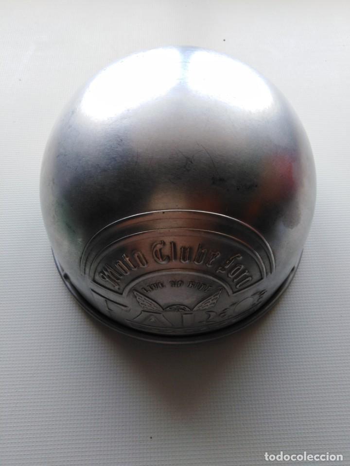 Coleccionismo: Casco y sarten Moto club Faro