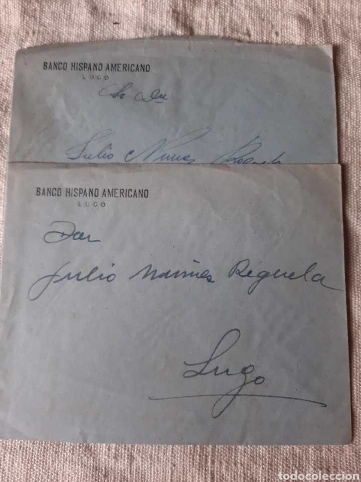 Sammelleidenschaft Papier: Lugo sobres BANCO HISPANO AMERICANO A&Ntilde;OS 50