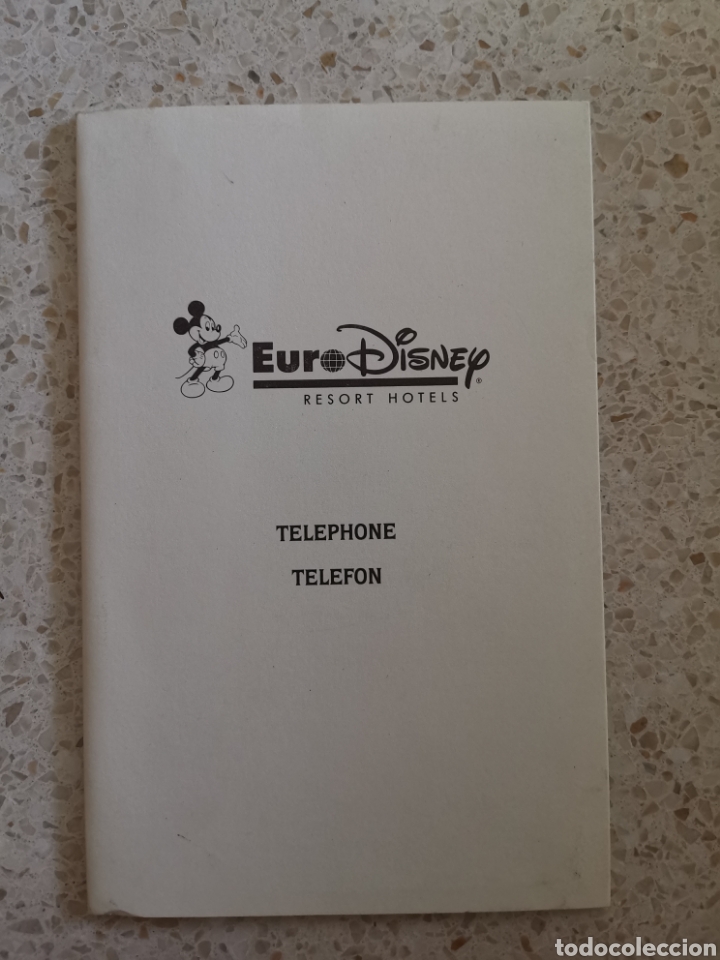 Coleccionismo: Libreta euro Disney hotel resorts mickey mouse