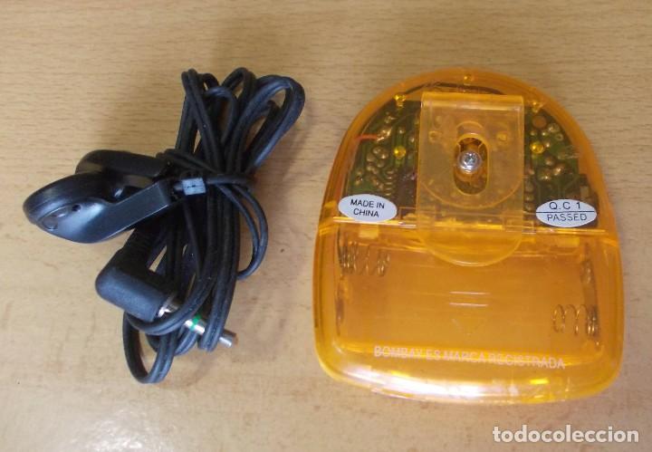 Coleccionismo: mini radio naraja con auriculares - Foto 3