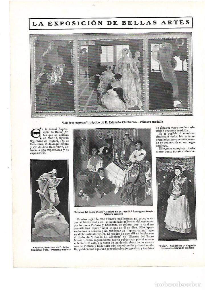 Collezionismo: A&Ntilde;O 1908 PINTURA EXPOSICION BELLAS ARTES CHICHARRO ROMERO DE TORRES RUSI&Ntilde;OL ARANJUEZ OSLE ESCULTURA