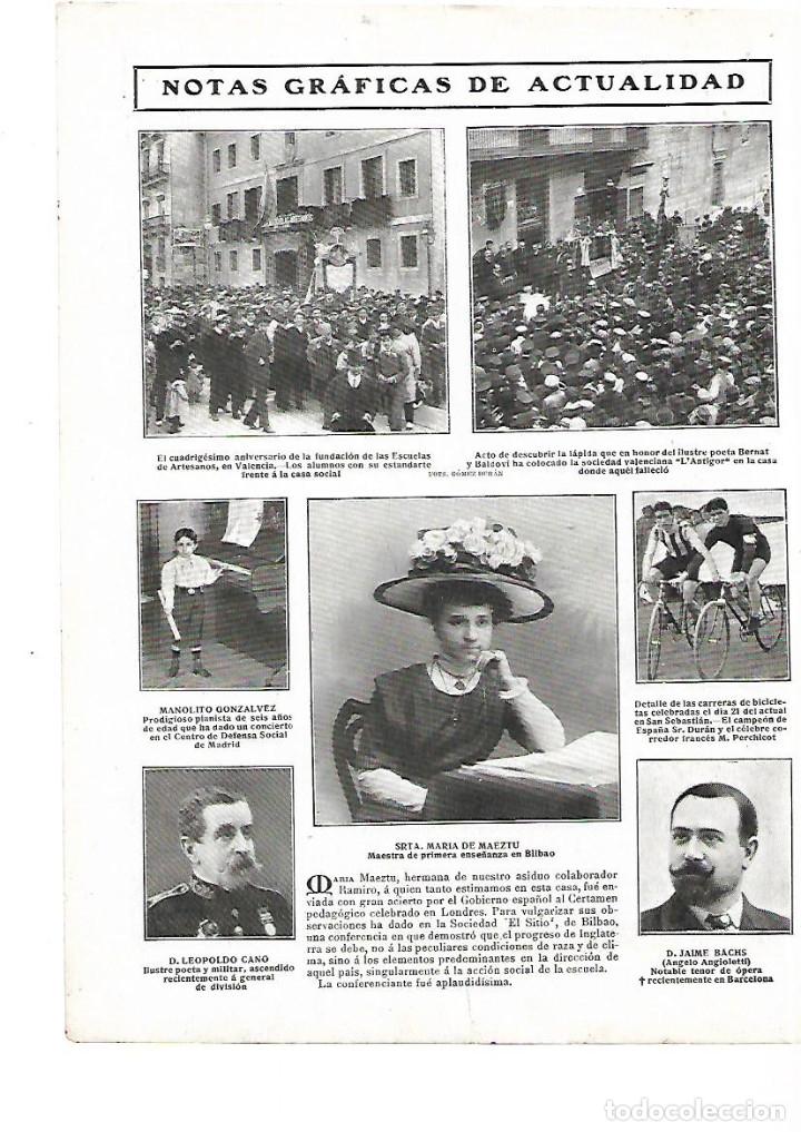 Collecting paper: A&Ntilde;O 1908 RECORTE PRENSA VALENCIA HOMENAJE POETA BERNAT BALDOVI SOCIEDAD VALENCIANA L'ANTIGOR