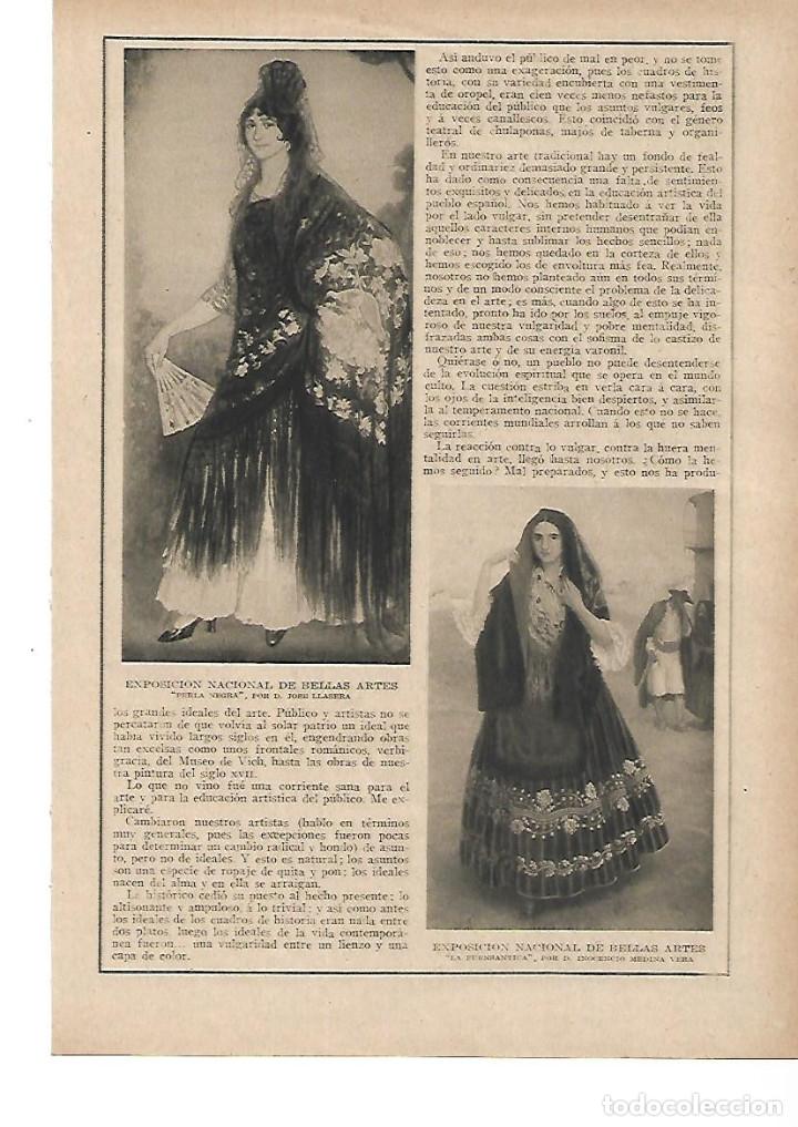 Collezionismo: A&Ntilde;O 1915 RECORTE PRENSA PINTURA CUADRO LA FUENSANTICA POR INOCENCIO MEDINA VERA EXPO BELLAS ARTES