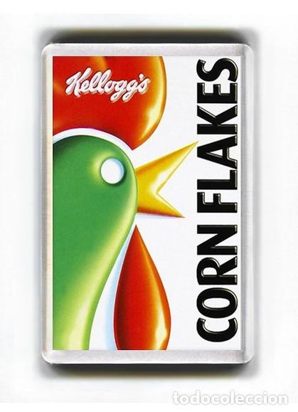 Coleccionismo: IMAN ACRILICO NEVERA - CORN FLAKES KELLOGG&acute;S CEREALES KELLOGS - Foto 1