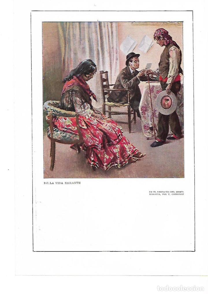 Sammelleidenschaft Papier: A&Ntilde;O 1915 RECORTE PRENSA PINTURA VIDA ERRANTE DESPACHO DEL MEMORIALISTA POR V CARRERES