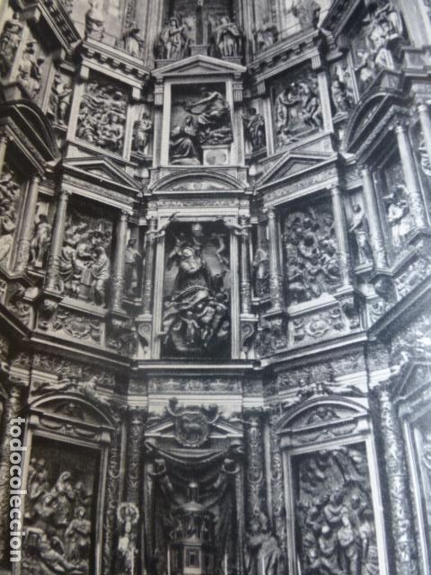 Coleccionismo: ASTORGA LEON RETABLO DE LA CATEDRAL ANTIGUA LAMINA HUECOGRABADO