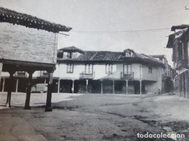 Coleccionismo: MANSILLA DE LAS MULAS LEON PLAZA ANTIGUA LAMINA HUECOGRABADO