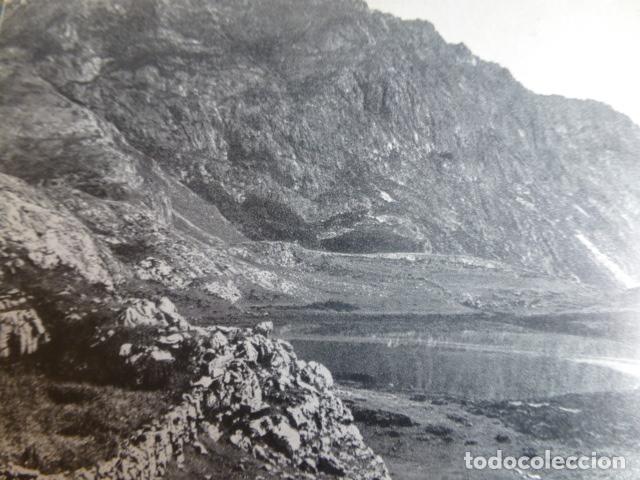 Colecionismo: PUERTO DE SAN ISIDRO LEON LAGO DE ISOBA ANTIGUA LAMINA HUECOGRABADO