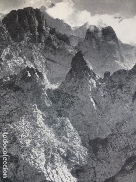 Coleccionismo: LEON PICOS DE EUROPA ANTIGUA LAMINA HUECOGRABADO