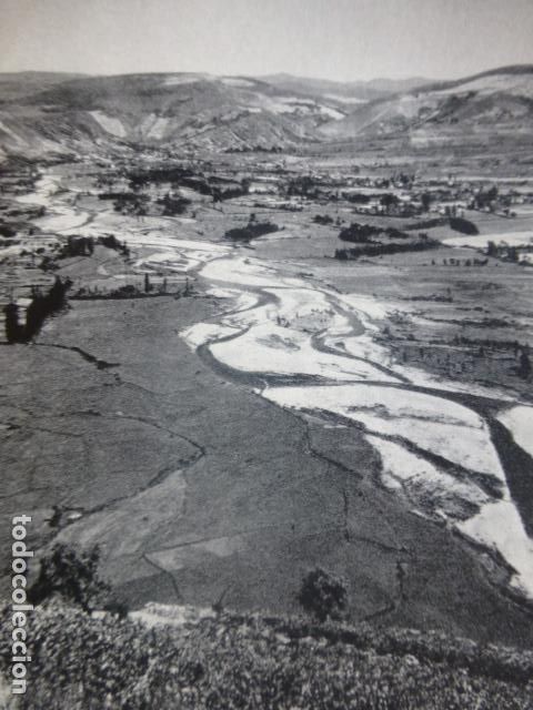 Colecionismo: VILLAFRANCA DEL BIERZO LEON PANORAMICA ANTIGUA LAMINA HUECOGRABADO