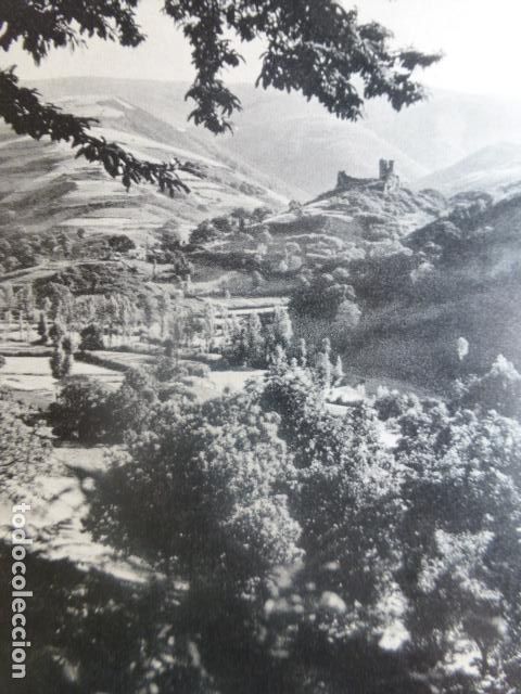 Colecionismo: EL BIERZO LEON VALLE Y CASTILLO DE BALBOA ANTIGUA LAMINA HUECOGRABADO