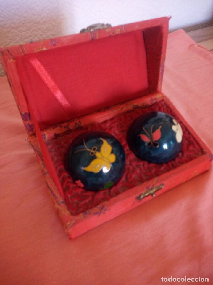 Coleccionismo: BOLAS CHINAS ORIGINALES RELAJANTES CON CAJA ORIGINAL - Foto 1