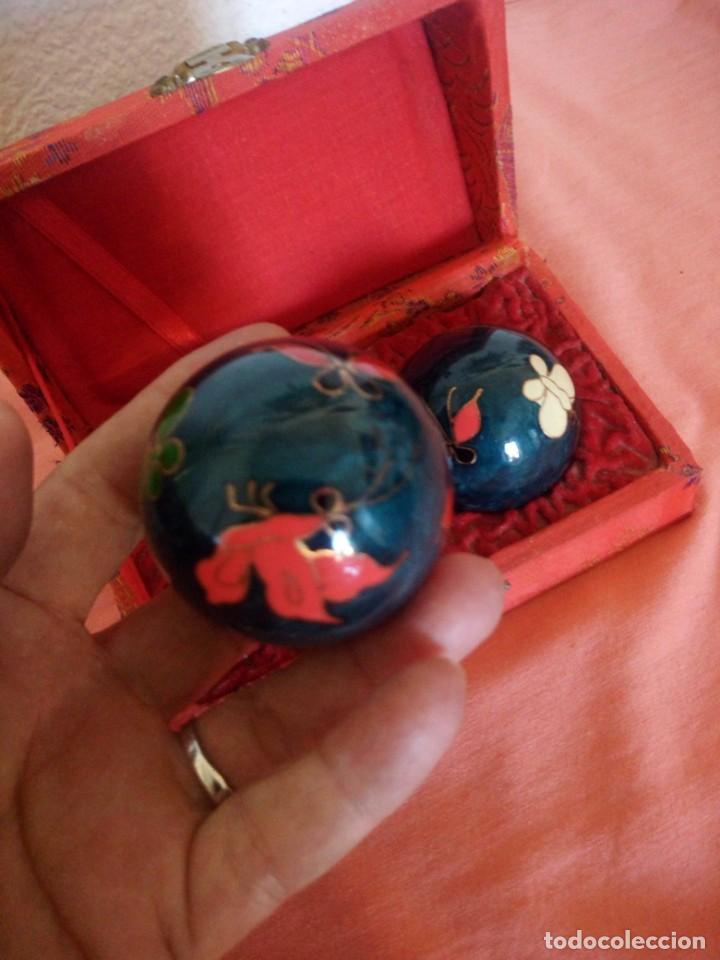 Coleccionismo: BOLAS CHINAS ORIGINALES RELAJANTES CON CAJA ORIGINAL - Foto 4