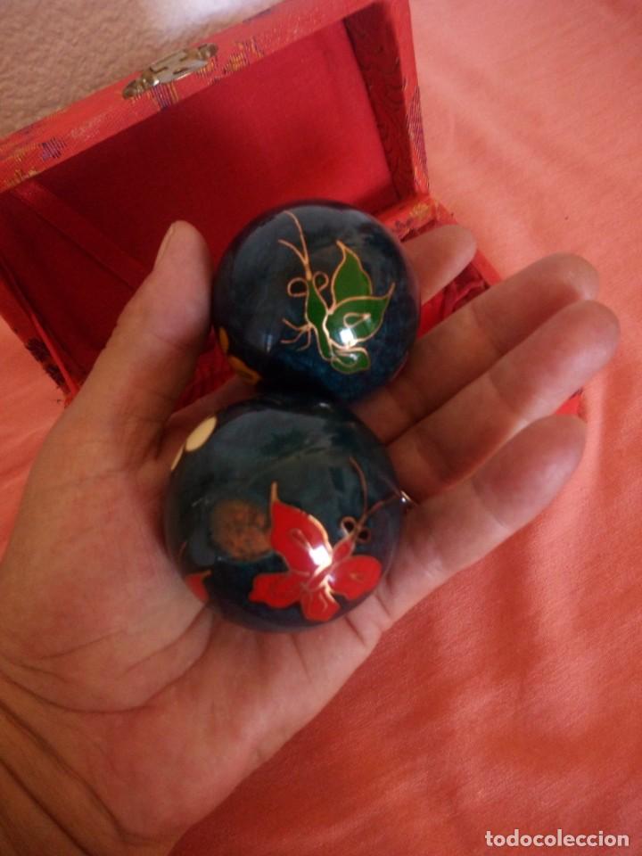 Coleccionismo: BOLAS CHINAS ORIGINALES RELAJANTES CON CAJA ORIGINAL - Foto 5