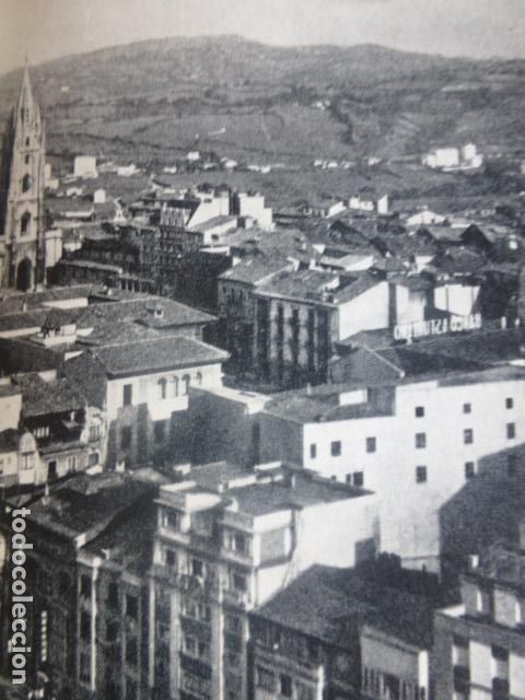 Colecionismo: OVIEDO ASTURIAS VISTA DE LA CIUDAD ANTIGUA LAMINA HUECOGRABADO