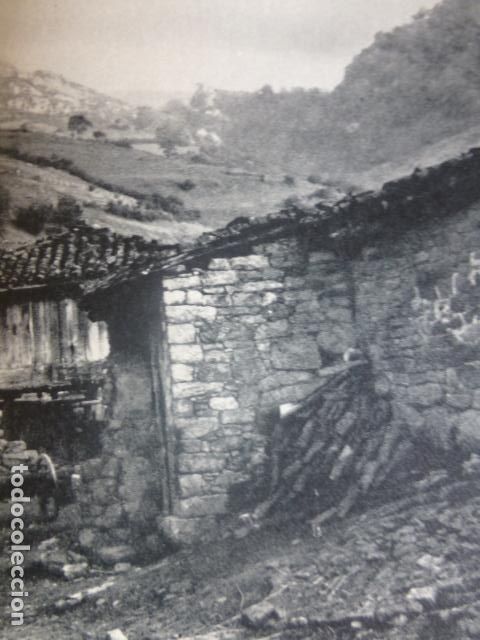 Colecionismo: ASTURIAS RINC&Oacute;N T&Iacute;PICO ANTIGUA LAMINA HUECOGRABADO