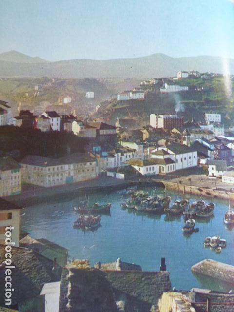 Colecionismo: LUARCA ASTURIAS VISTA ANTIGUA LAMINA HUECOGRABADO