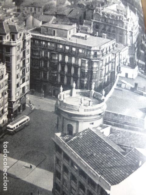 Coleccionismo: GIJON ASTURIAS ASPECTO URBANO ANTIGUA LAMINA HUECOGRABADO