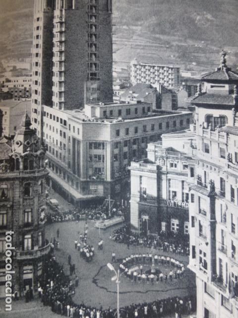 Colecionismo: OVIEDO ASTURIAS ASPECTO URBANO ANTIGUA LAMINA HUECOGRABADO