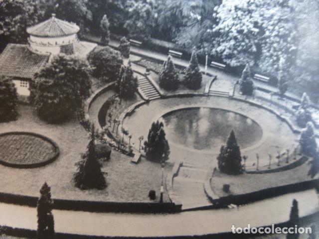 Sammelleidenschaft Papier: OVIEDO ASTURIAS JARDINES DE COVADONGA ANTIGUA LAMINA HUECOGRABADO
