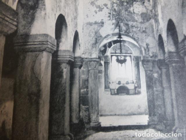 Sammelleidenschaft Papier: SAN SALVADOR DE VALDEDIOS ASTURIAS ANTIGUA LAMINA HUECOGRABADO