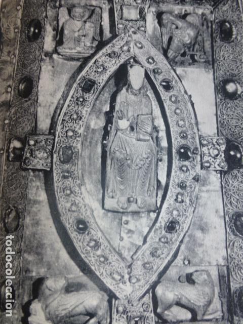 Colecionismo: OVIEDO ASTURIAS CATEDRAL CAMARA SANTA DETALLE ANTIGUA LAMINA HUECOGRABADO