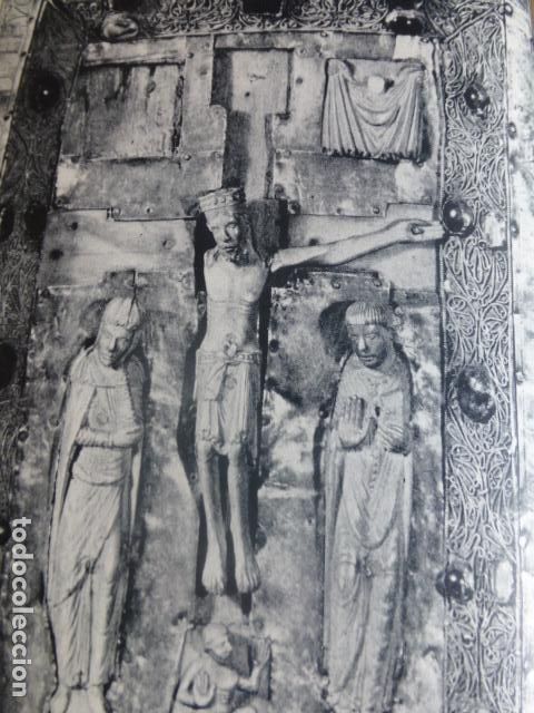 Colecionismo: OVIEDO ASTURIAS CAMARA SANTA DETALLE ANTIGUA LAMINA HUECOGRABADO
