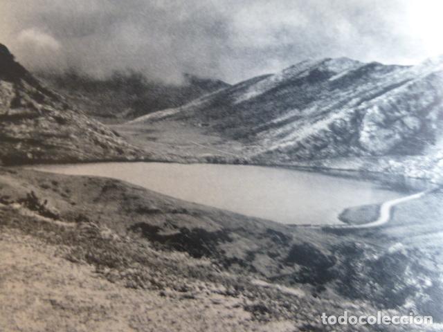 Sammelleidenschaft Papier: LAGO DE COVADONGA ASTURIAS ANTIGUA LAMINA HUECOGRABADO