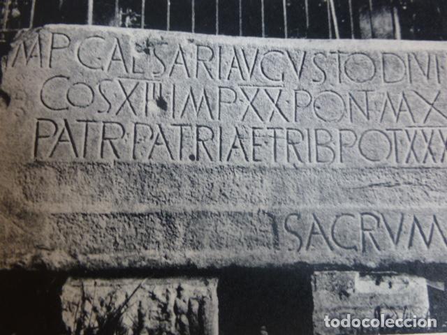 Coleccionismo: GIJON ASTURIAS LAPIDA ROMANA ANTIGUA LAMINA HUECOGRABADO