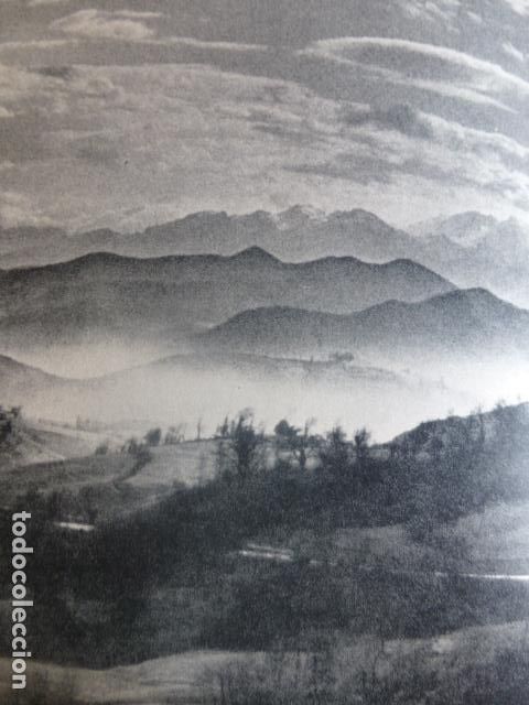 Coleccionismo: PICOS DE EUROPA ASTURIAS VISTA ANTIGUA LAMINA HUECOGRABADO